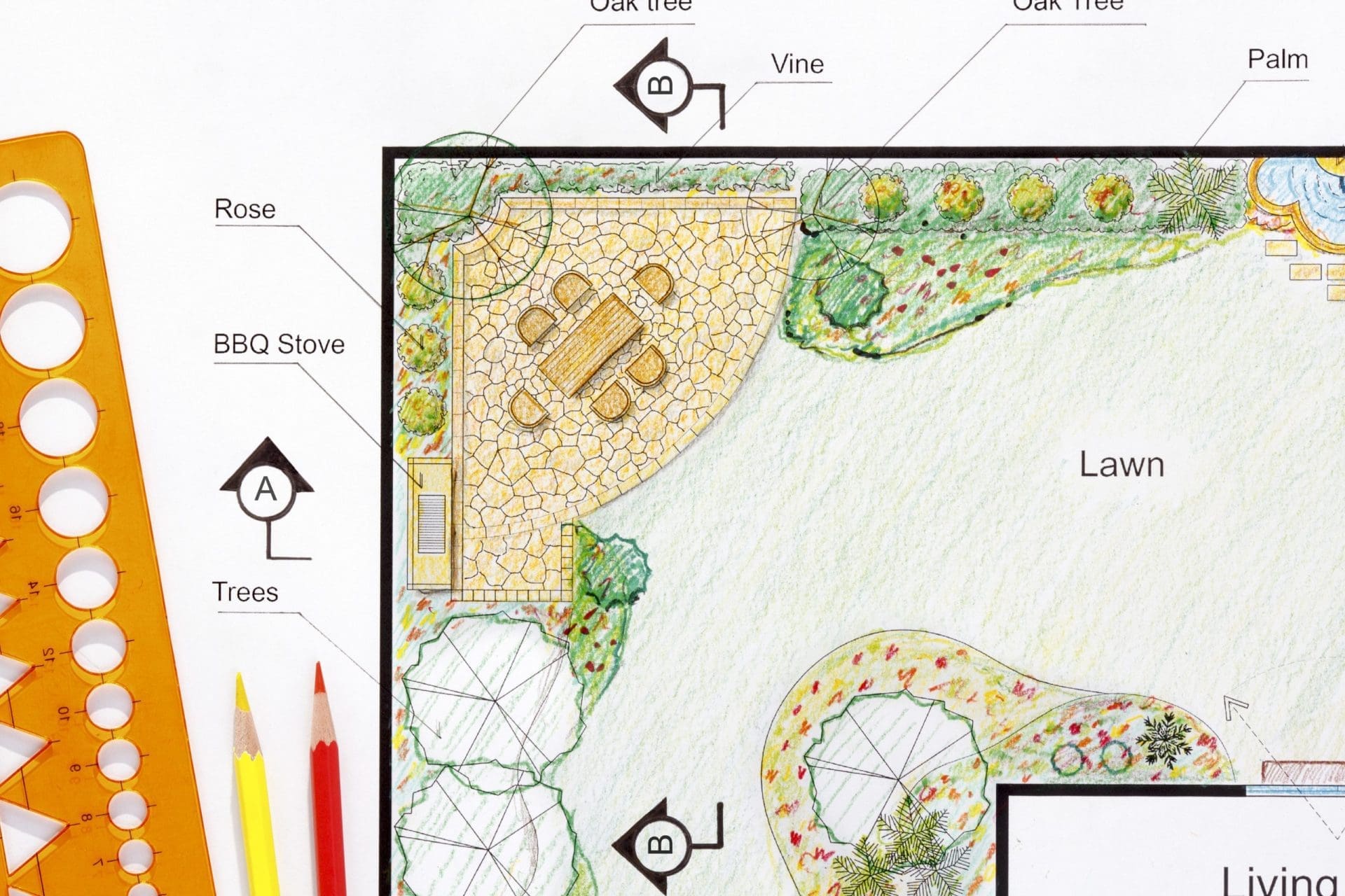 Outdoor Rendering Drawing Designs & Renderings in Illinois | Bill's Lawn Maintenance & Landscaping